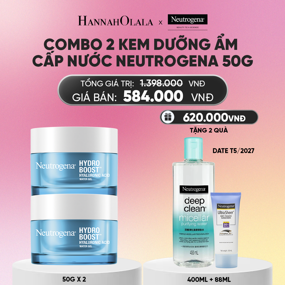  COMBO 2 KEM DƯỠNG ẨM CẤP NƯỚC NEUTROGENA HYDRO BOOST WATER GEL 50G_A924 