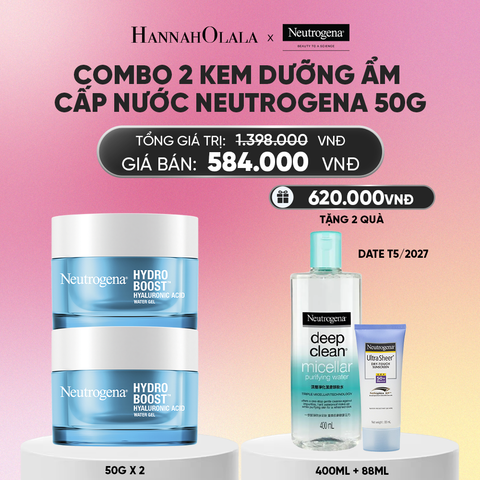  COMBO 2 KEM DƯỠNG ẨM CẤP NƯỚC NEUTROGENA HYDRO BOOST WATER GEL 50G_A924 