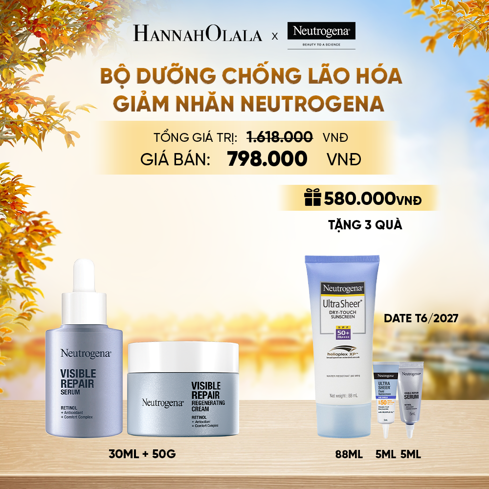  BỘ DƯỠNG NGĂN NGỪA LÃO HÓA NEUTROGENA VISIBLE REPAIR - E877 