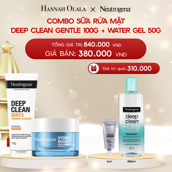  DEAL 7: COMBO SỮA RỬA MẶT ACNE GENTLE CLEANSER 100G + KEM DƯỠNG ẨM WATER GEL 50G 