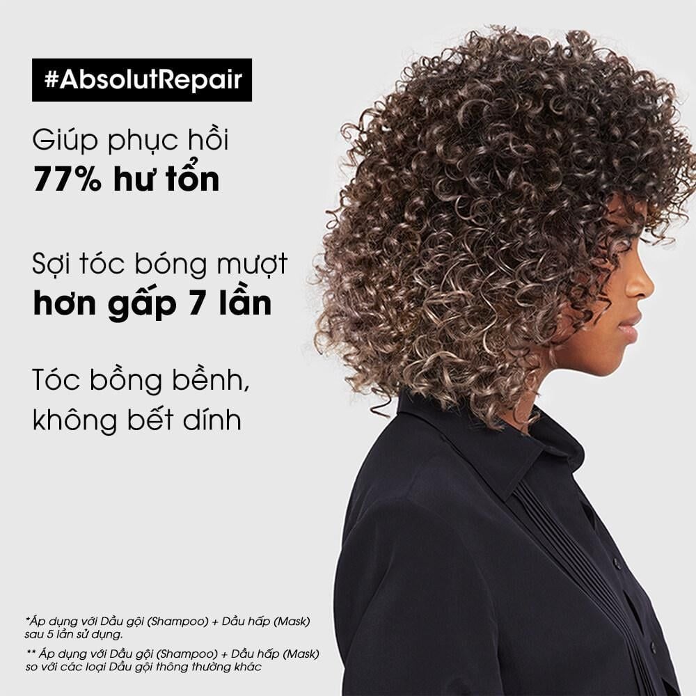  BỘ DẦU GỘI 500ML & DẦU XẢ 200ML DƯỠNG TÓC MỀM MƯỢT & PHỤC HỒI ABSOLUT REPAIR GOLD - D14 