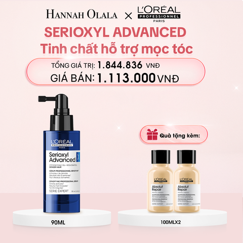  DEAL 1 :TINH CHẤT MỌC TÓC L'ORÉAL PROFESSIONNEL SERIOXYL ADVANCED 90ML - DẠNG XỊT (SPRAY) 