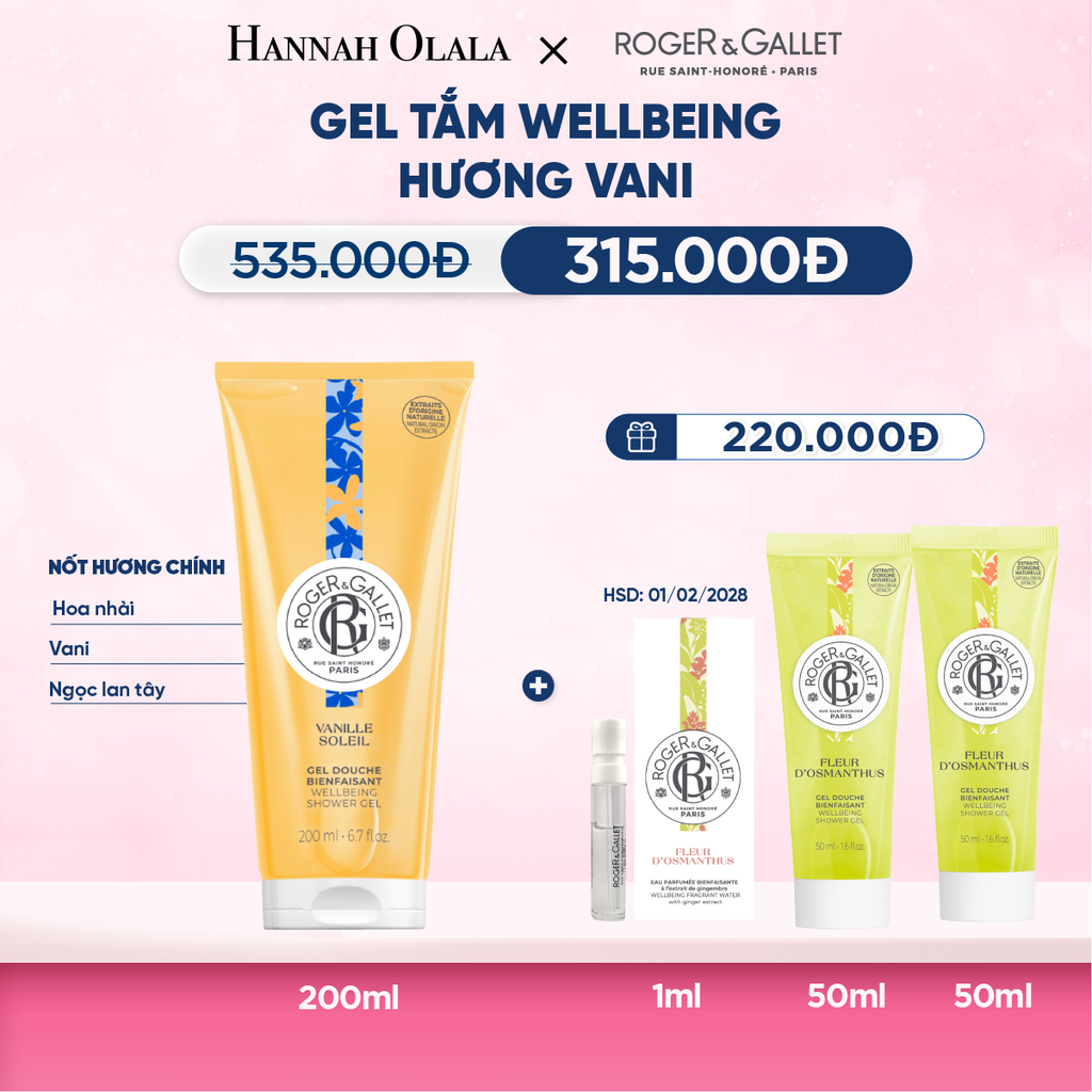  GEL TẮM 200ML ROGER&GALLET - M46 