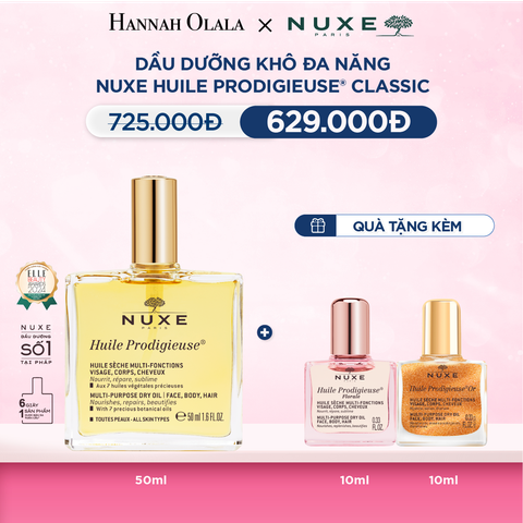  DẦU DƯỠNG KHÔ ĐA NĂNG NUXE HUILE PRODIGIEUSE® 50ML (CHỌN HƯƠNG) 