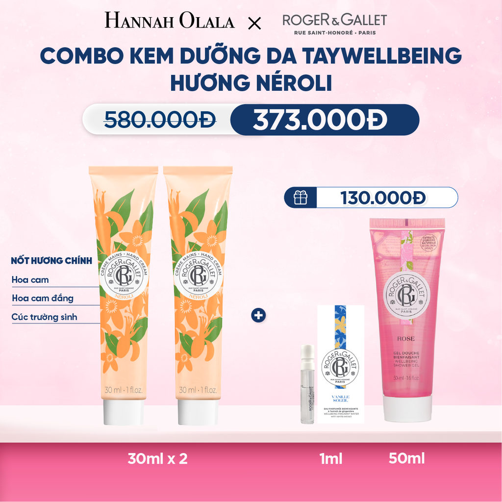  COMBO 2 KEM DƯỠNG DA TAY ROGER&GALLET 30ML - M66 