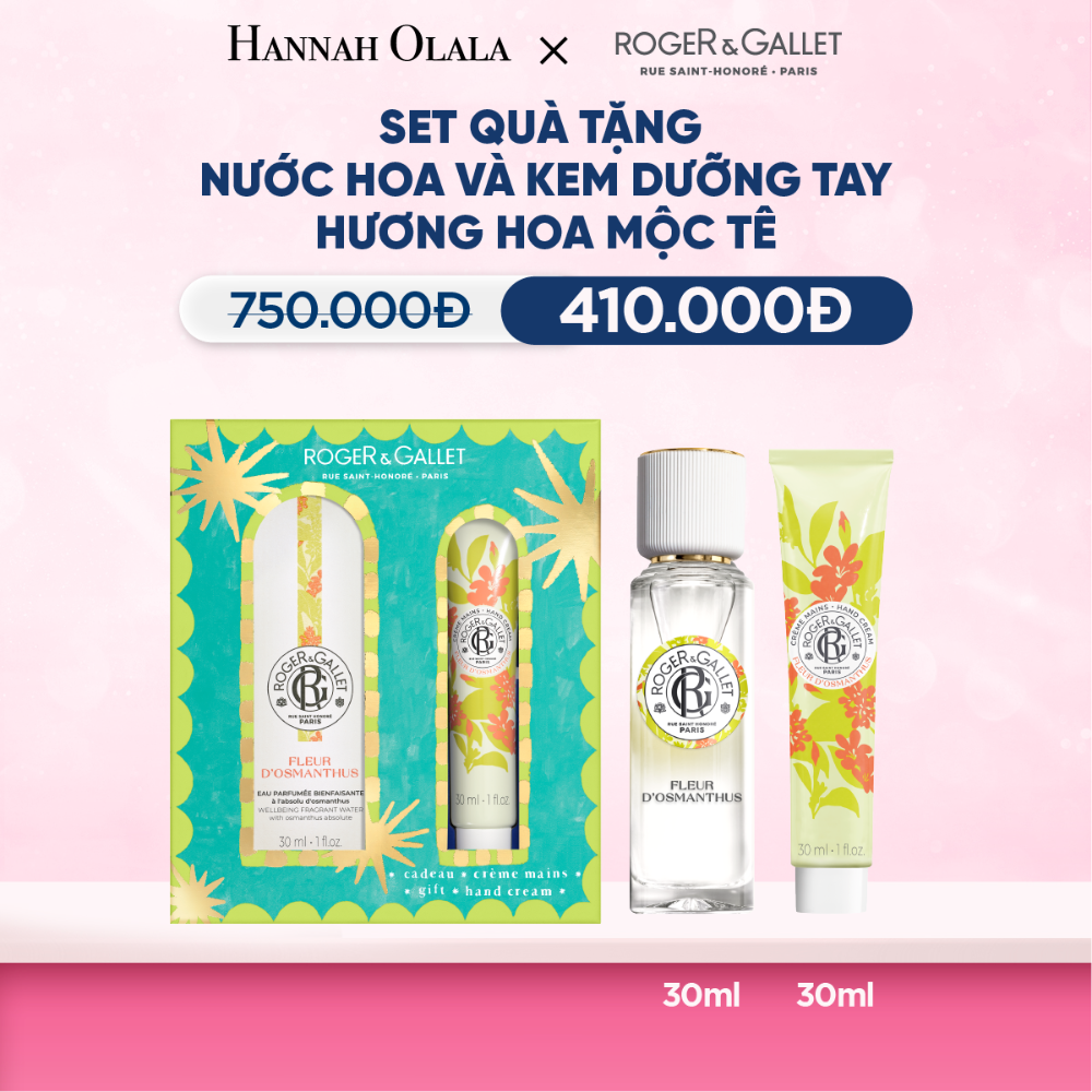  BỘ QUÀ TẶNG NƯỚC HOA WELLBEING 30ML VÀ KEM DƯỠNG TAY 30ml - M75 
