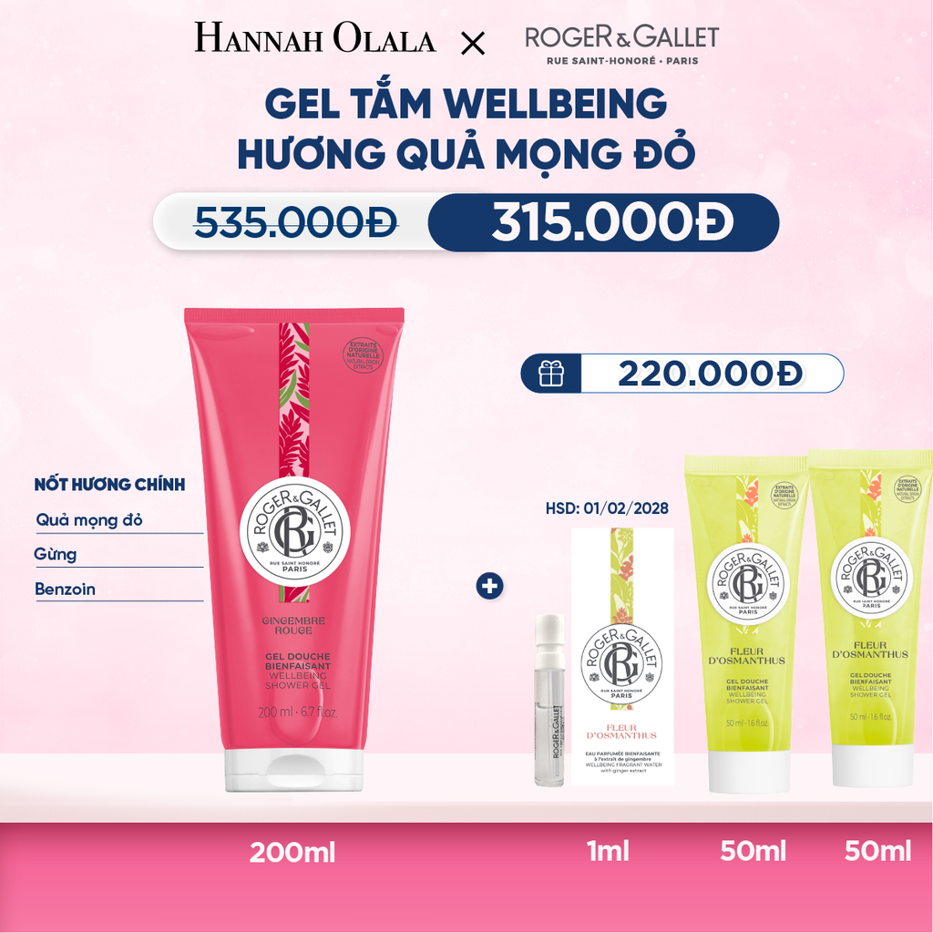  GEL TẮM 200ML ROGER&GALLET - M46 