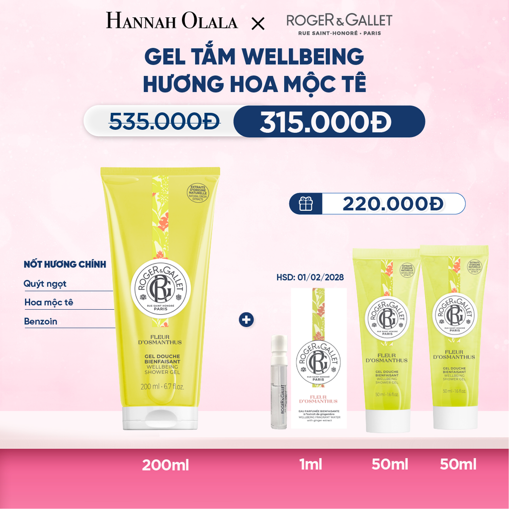  GEL TẮM 200ML ROGER&GALLET - M46 