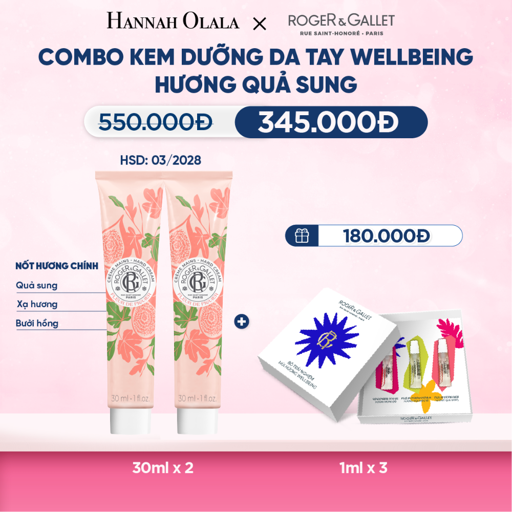  COMBO 2 KEM DƯỠNG DA TAY ROGER&GALLET 30ML - M68 