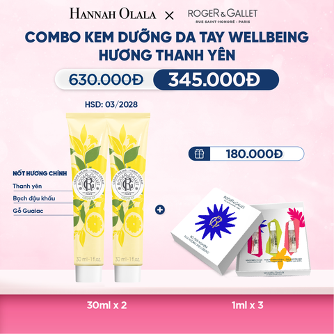  COMBO 2 KEM DƯỠNG DA TAY ROGER&GALLET 30ML - M68 