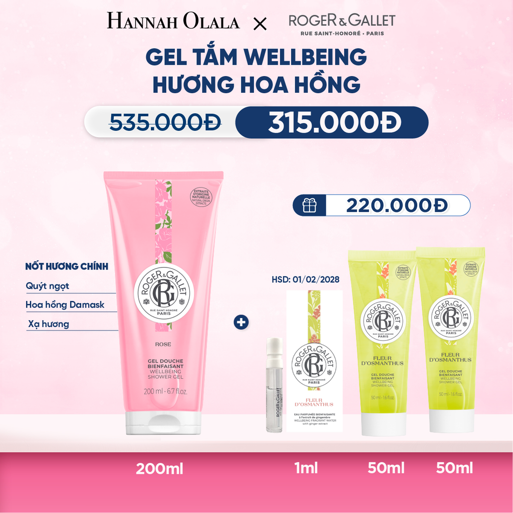  GEL TẮM 200ML ROGER&GALLET - M46 