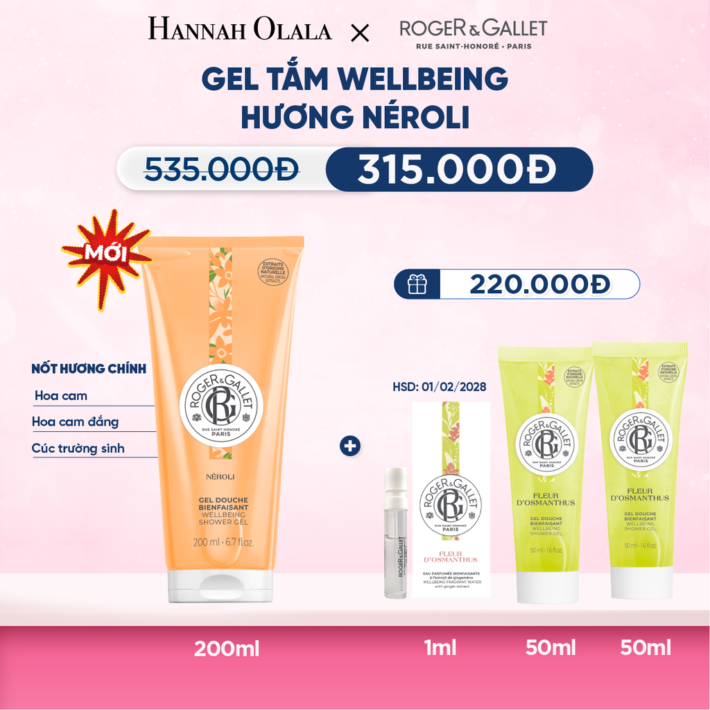  GEL TẮM 200ML ROGER&GALLET - M46 