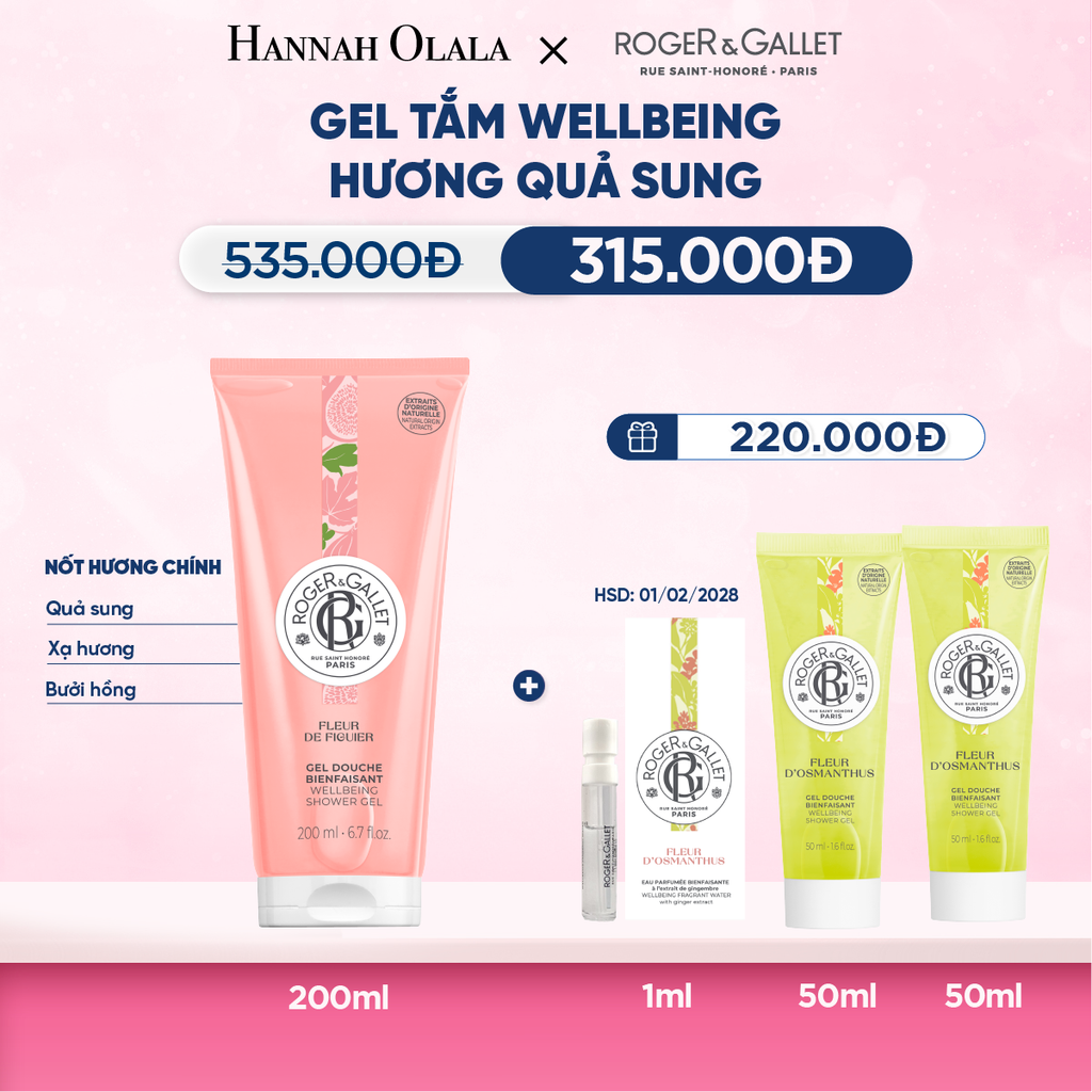  GEL TẮM 200ML ROGER&GALLET - M46 