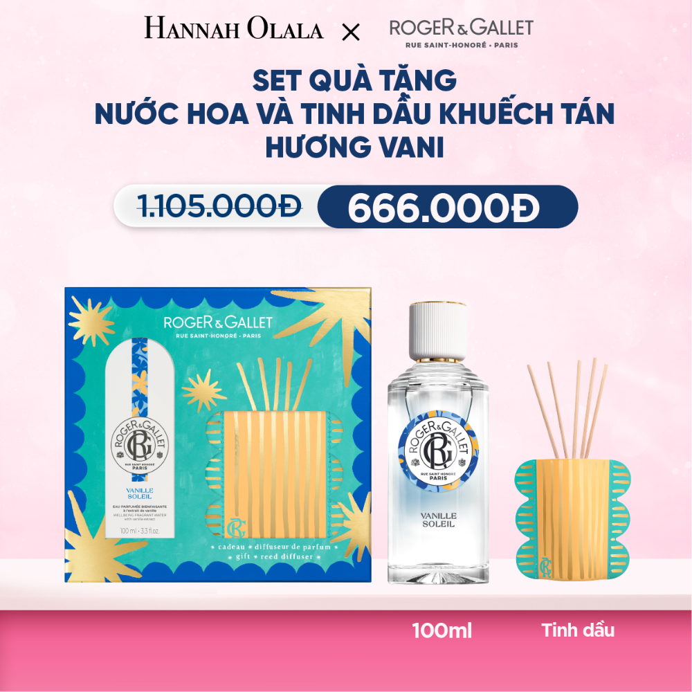  BỘ QUÀ TẶNG LỄ HỘI WELLBEING NƯỚC HOA 100ML VÀ TINH DẦU KHUẾCH TÁN - M72 
