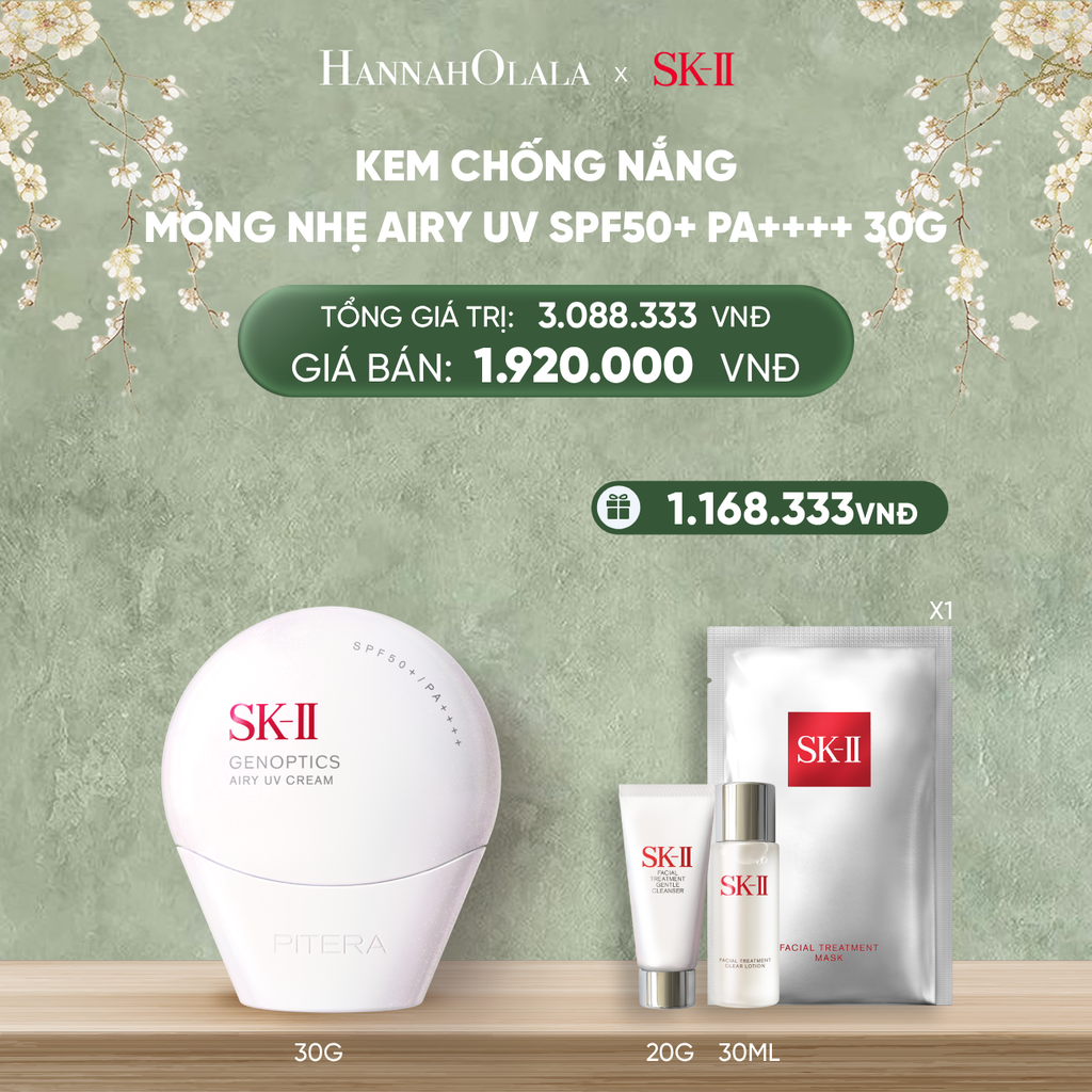  DEAL 11: [PRE-ORDER] KEM CHỐNG NẮNG MỎNG NHẸ AIRY UV 30G (GIAO HÀNG TỪ NGÀY 07/02) 