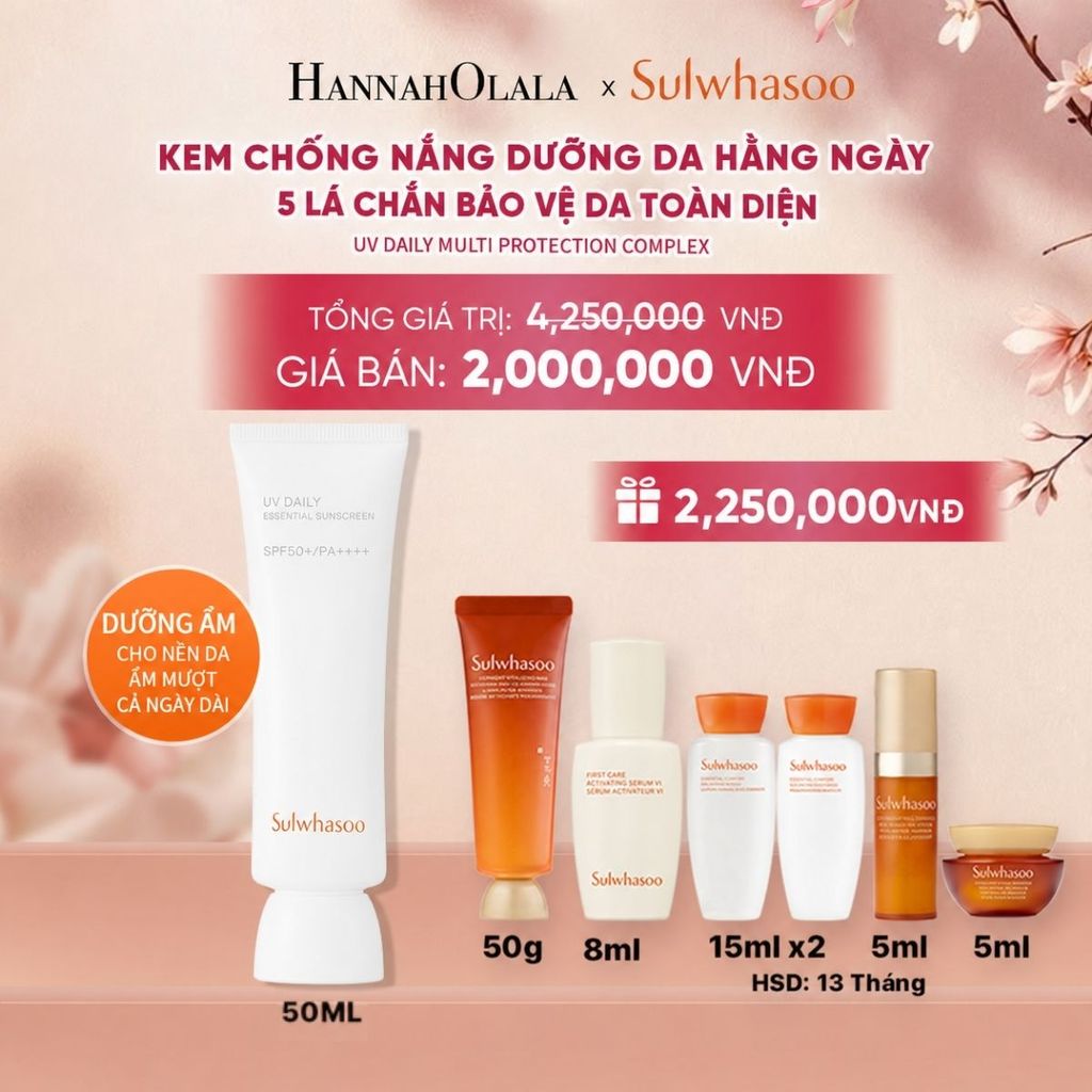  KEM CHỐNG NẮNG HÀNG NGÀY DƯỠNG SÁNG 50ML - A2302 