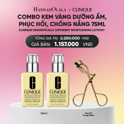  COMBO KEM VÀNG DƯỠNG ẨM, PHỤC HỒI, CHỐNG NẮNG CLINIQUE DRAMATICALLY DIFFERENT MOISTURIZING LOTION+ 75ML_A1915 