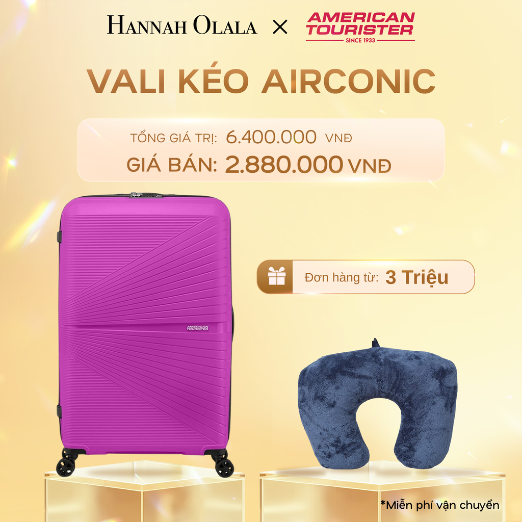  C512_DEAL28: VALI KÉO AIRCONIC SIZE ĐẠI L 