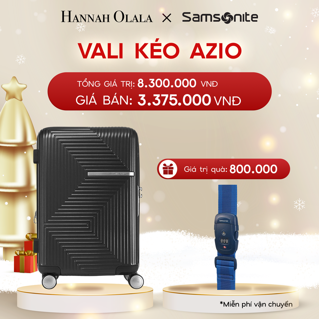  DEAL1: VALI KÉO AZIO SIZE CABIN S
* TẶNG LUGGAGE STRAPE SAM 