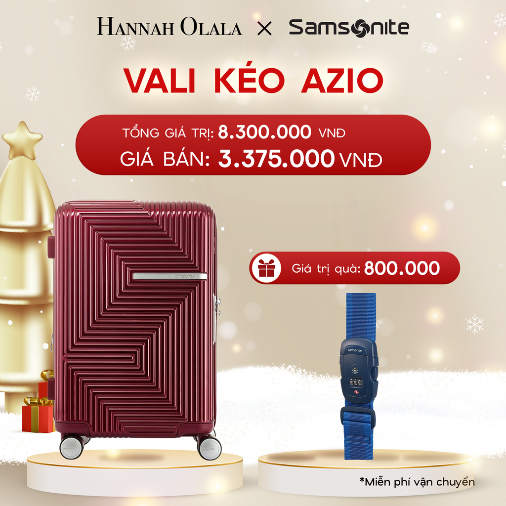  DEAL1: VALI KÉO AZIO SIZE CABIN S
* TẶNG LUGGAGE STRAPE SAM 