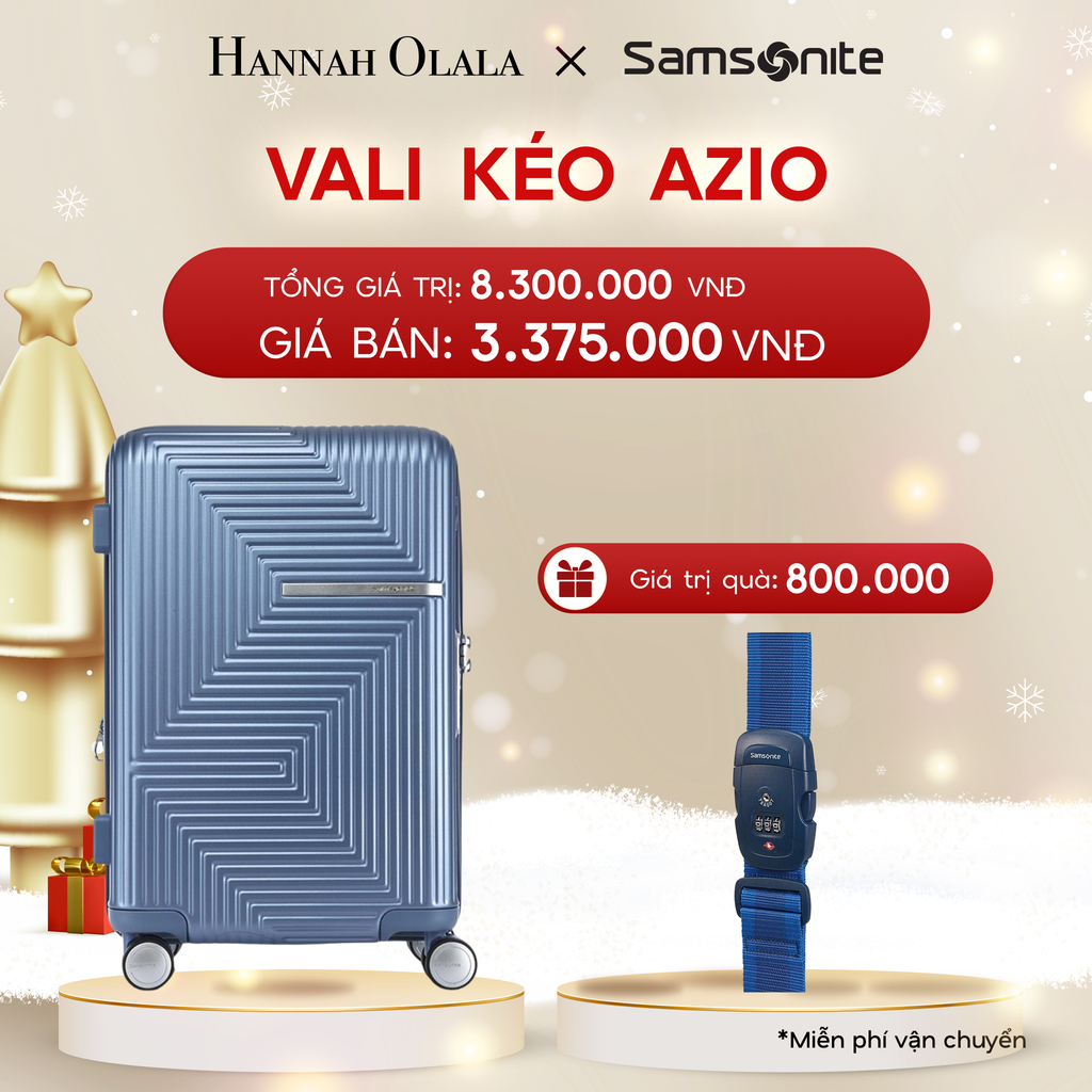  DEAL1: VALI KÉO AZIO SIZE CABIN S
* TẶNG LUGGAGE STRAPE SAM 