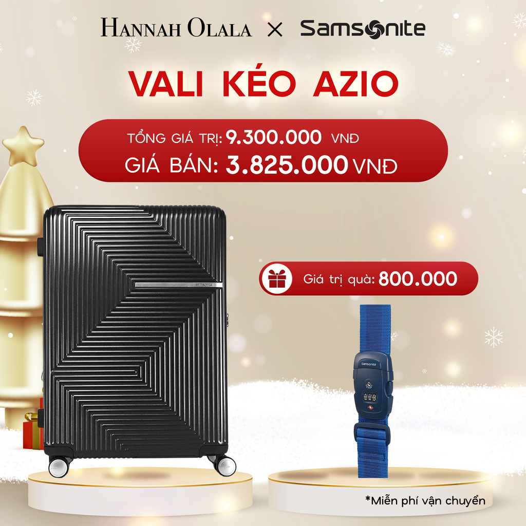  DEAL2: VALI KÉO AZIO SIZE TRUNG M
* TẶNG LUGGAGE STRAPE SAM 