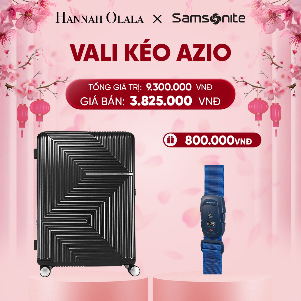  DEAL2: VALI KÉO AZIO SIZE TRUNG M
TẶNG LUGGAGE STRAPE SAM 