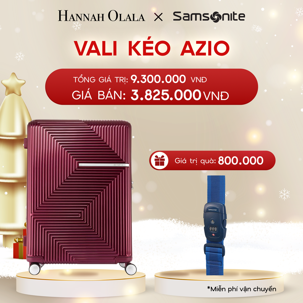  DEAL2: VALI KÉO AZIO SIZE TRUNG M
* TẶNG LUGGAGE STRAPE SAM 