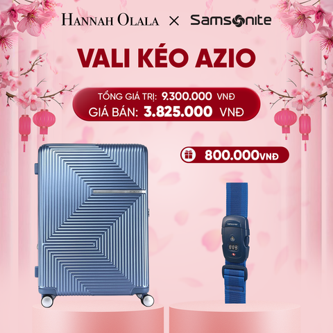  DEAL2: VALI KÉO AZIO SIZE TRUNG M
TẶNG LUGGAGE STRAPE SAM 
