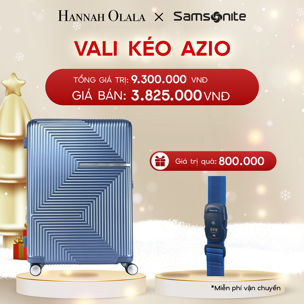  DEAL2: VALI KÉO AZIO SIZE TRUNG M
* TẶNG LUGGAGE STRAPE SAM 