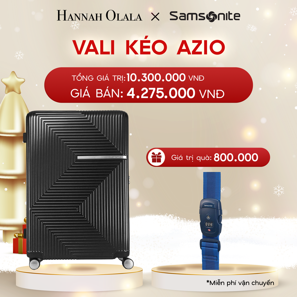  DEAL3: VALI KÉO AZIO SIZE ĐẠI L
* TẶNG LUGGAGE STRAPE SAM 