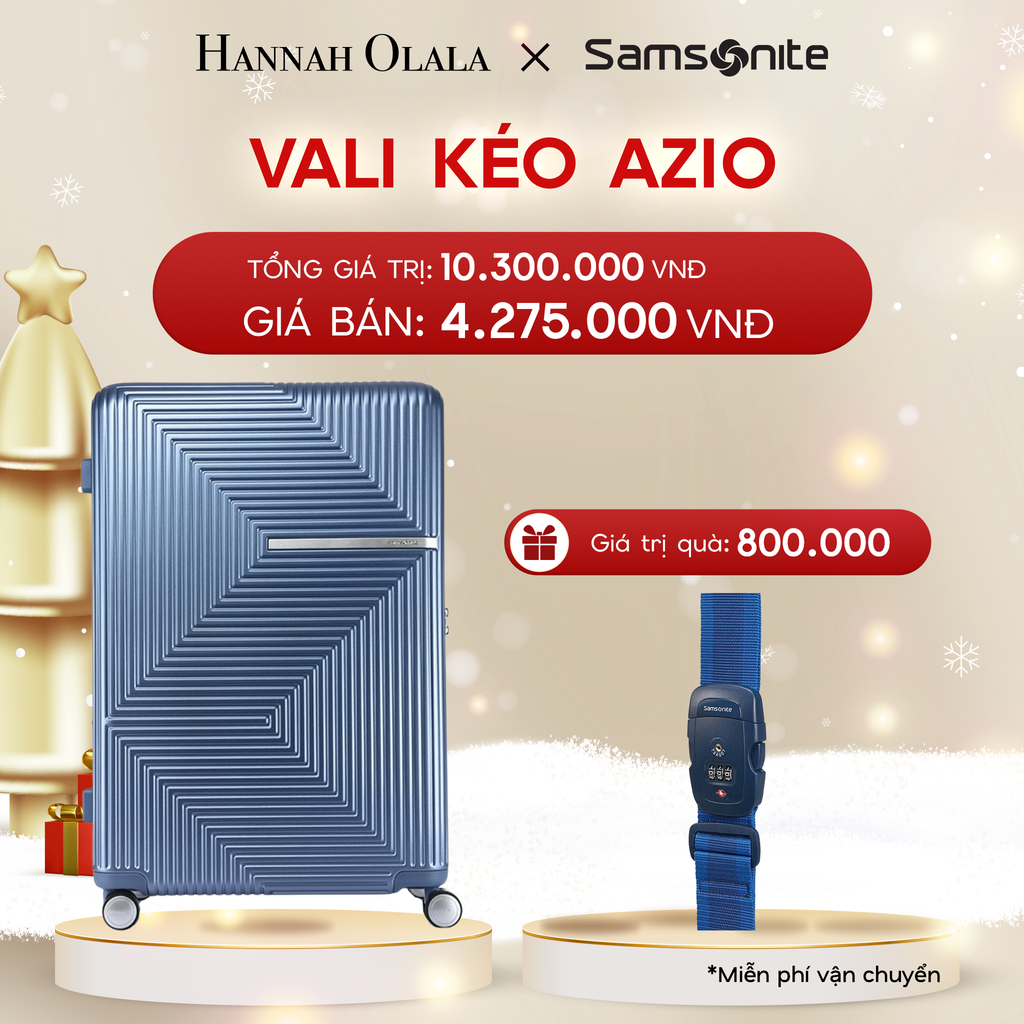  DEAL3: VALI KÉO AZIO SIZE ĐẠI L
* TẶNG LUGGAGE STRAPE SAM 
