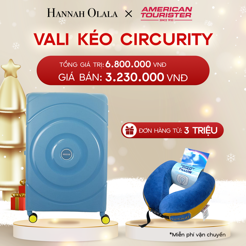  DEAL44: VALI KÉO CIRCURITY ĐẠI L Tặng kèm gối cổ Lequb 