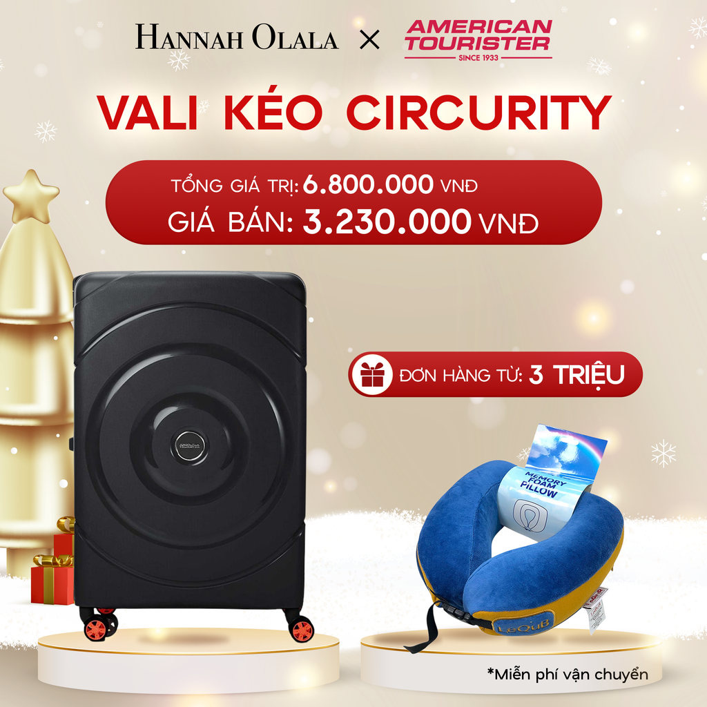 DEAL44: VALI KÉO CIRCURITY ĐẠI L Tặng kèm gối cổ Lequb 