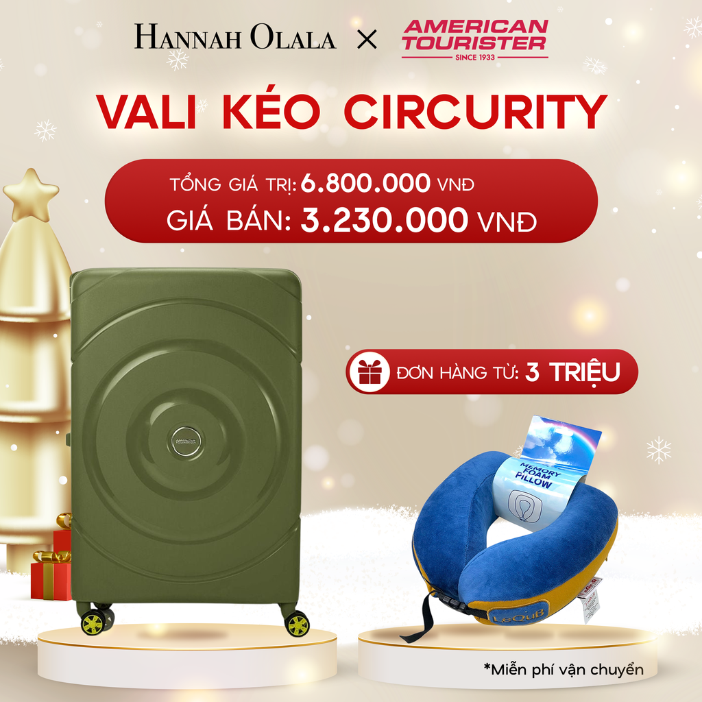  DEAL44: VALI KÉO CIRCURITY ĐẠI L Tặng kèm gối cổ Lequb 