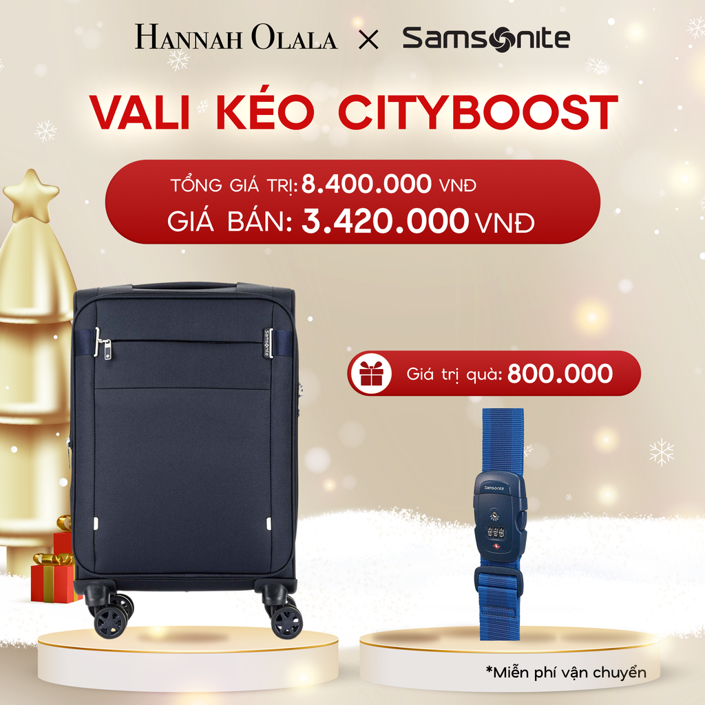  DEAL7: VALI KÉO CITYBOOST SIZE CABIN S
* TẶNG LUGGAGE STRAPE SAM 