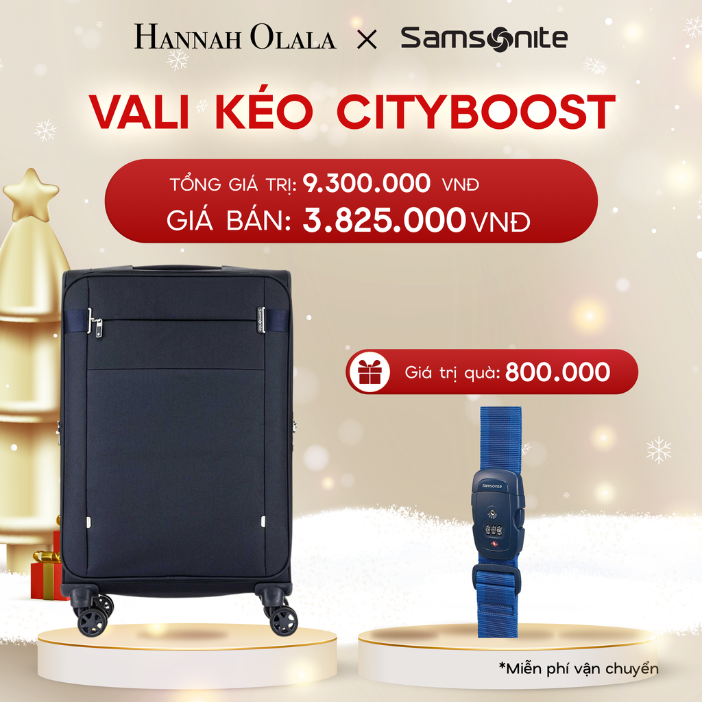  DEAL8: VALI KÉO CITYBOOST SIZE TRUNG M
* TẶNG LUGGAGE STRAPE SAM 