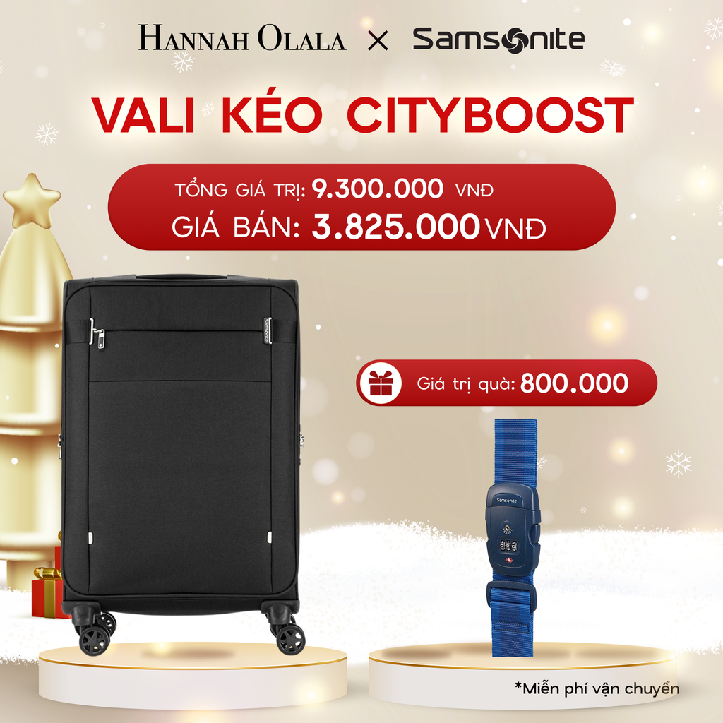  DEAL8: VALI KÉO CITYBOOST SIZE TRUNG M
* TẶNG LUGGAGE STRAPE SAM 