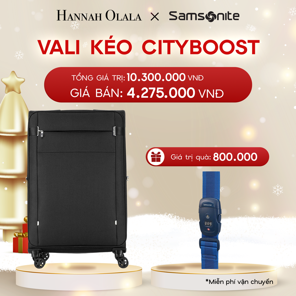  DEAL9: VALI KÉO CITYBOOST SIZE ĐẠI L
* TẶNG LUGGAGE STRAPE SAM 