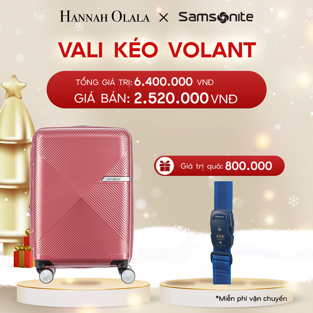  DEAL4: VALI KÉO VOLANT SIZE CABIN S
* TẶNG LUGGAGE STRAPE SAM 