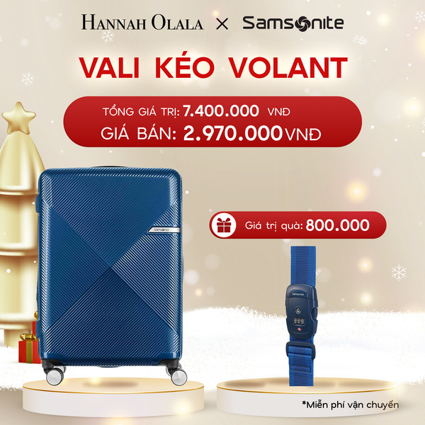  A1766_DEAL5: VALI KÉO VOLANT SIZE TRUNG M
* TẶNG LUGGAGE STRAPE SAM 