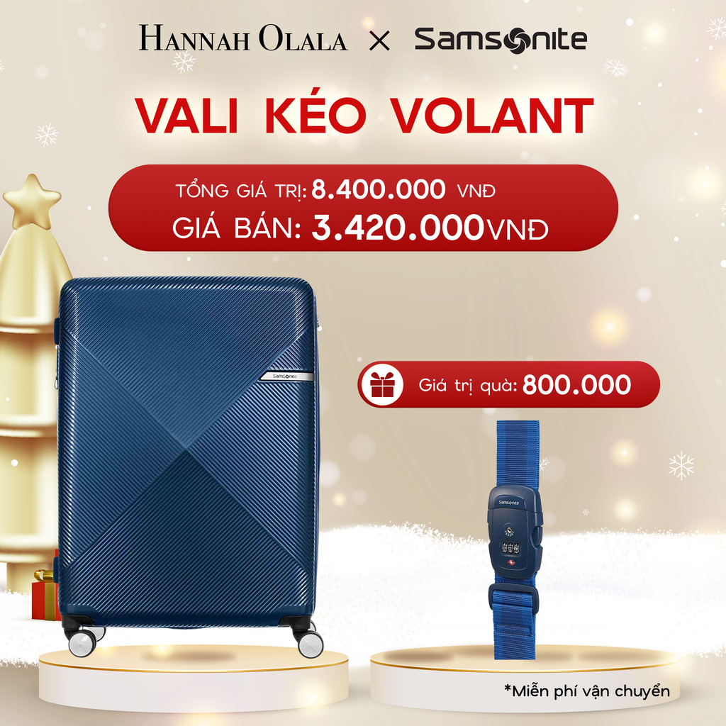  DEAL6: VALI KÉO VOLANT SIZE ĐẠI L
* TẶNG LUGGAGE STRAPE SAM 