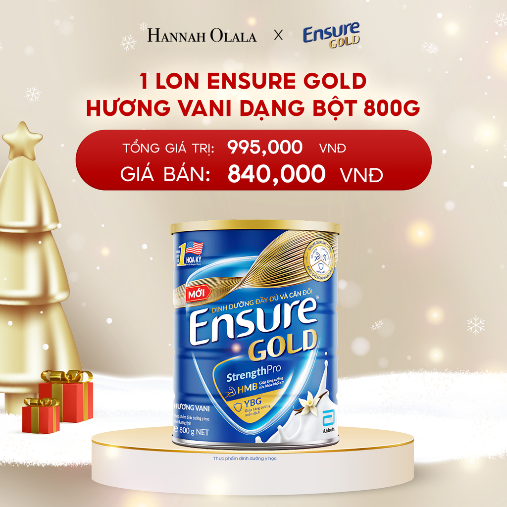  A176_DEAL 1: 1 LON ENSURE GOLD DẠNG BỘT 800G (VANI) 