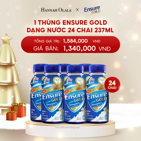  A187_DEAL 12: 1 THÙNG ENSURE GOLD DẠNG NƯỚC 24 CHAI 237ML 
