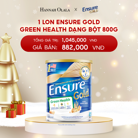  A178_DEAL 3: 1 LON ENSURE GOLD DẠNG BỘT 800G (GREEN HEALTH) 