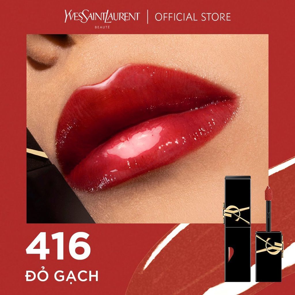  E539: DEAL 15: SON TINT DƯỠNG MÔI CĂNG BÓNG YSL THE INKS VINYL CREAM 