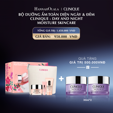  BỘ DƯỠNG ẨM TOÀN DIỆN NGÀY & ĐÊM CLINIQUE - DAY AND NIGHT MOISTURE SKINCARE_E4 