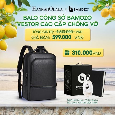  BALO DA LAPTOP BAMOZO VESTOR NAM CÔNG SỞ LỊCH LÃM CHỐNG NƯỚC CÓ LÓT LƯNG ĐỆM FOAM (TẶNG HỘP ĐỰNG + SỔ TAY BÌA DA) - DEAL 9 - A88 