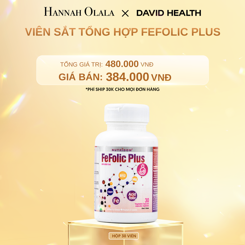  DEAL 6: SẮT TỔNG HỢP FEFOLIC PLUS (30 VIÊN) 
