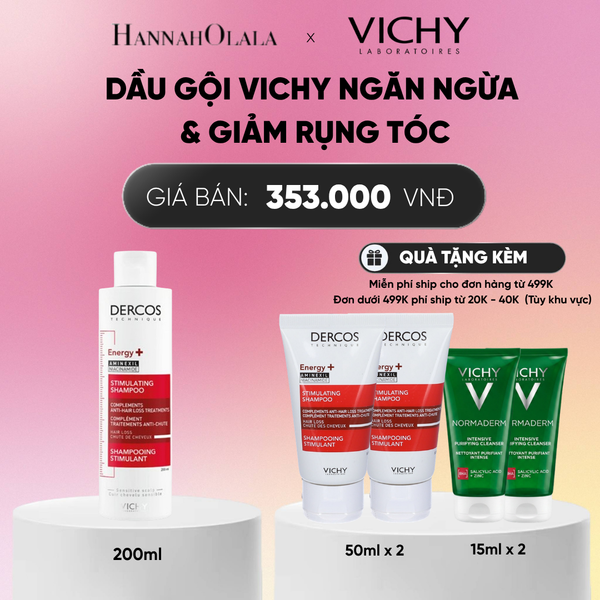  DẦU GỘI VICHY NGĂN NGỪA & GIẢM RỤNG TÓC DERCOS ENERGY+ 200ML DEAL 2_ A254 